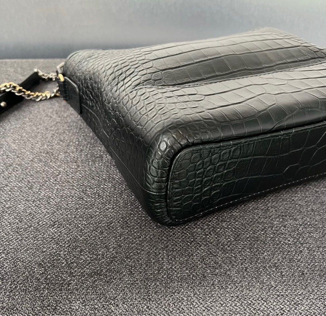 Chanel Gabrielle Large Croc Embossed, Preowned in Dustbag