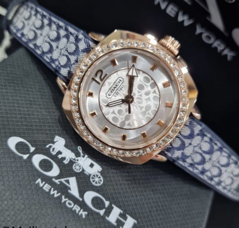 Blue coach watch deals