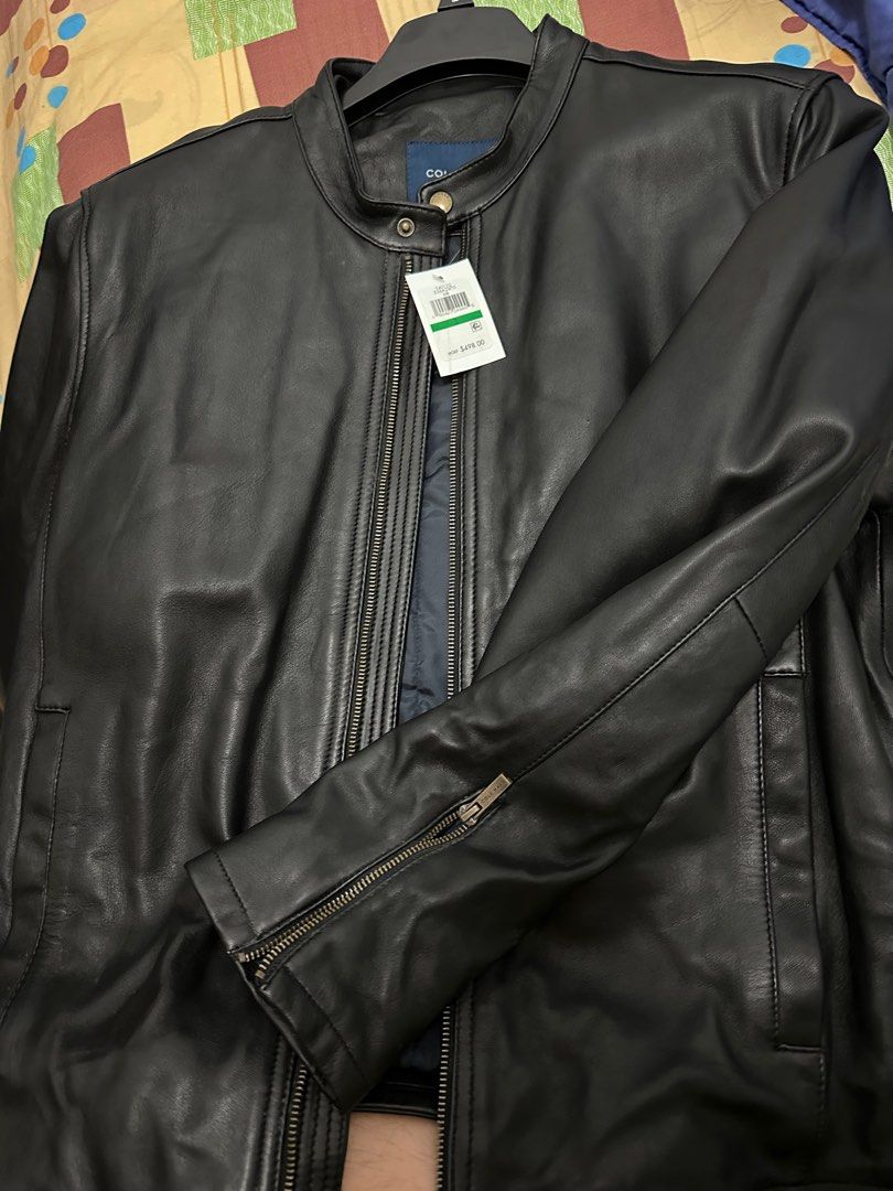 Cole haan smooth discount lamb moto jacket