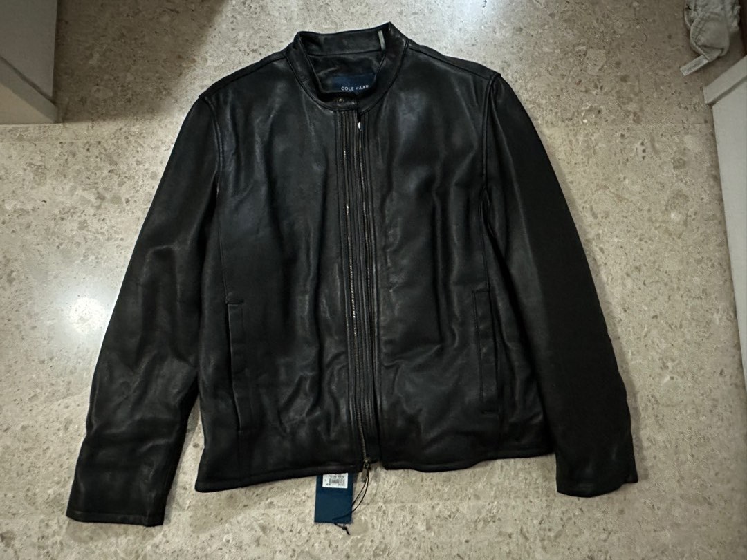 Cole haan smooth lamb moto jacket new arrivals