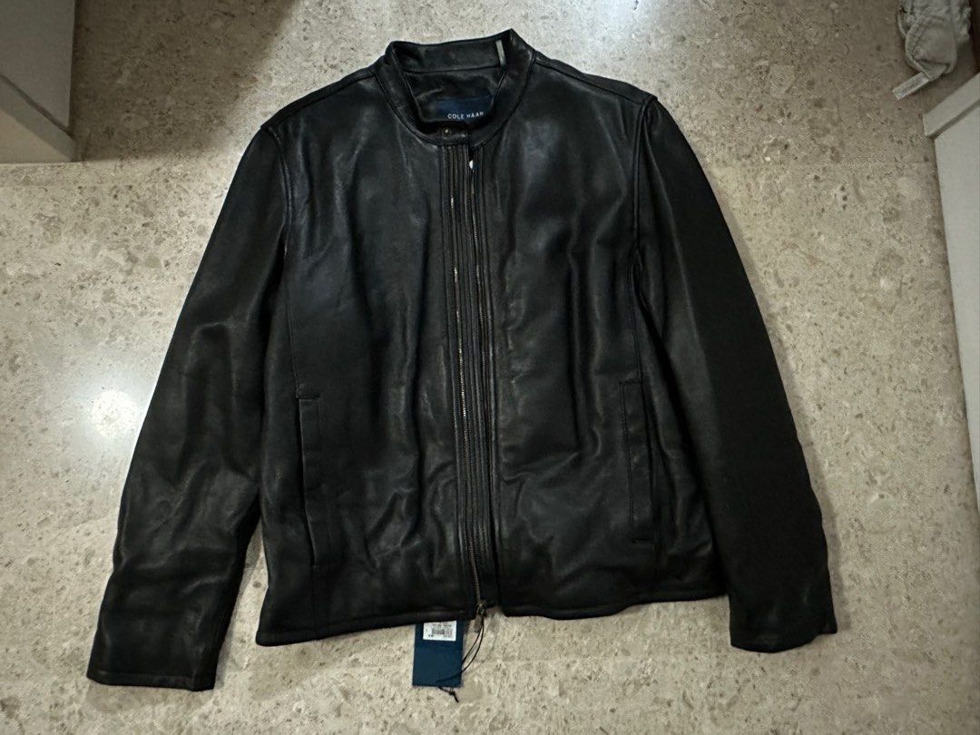 Cole haan new arrivals smooth leather jacket