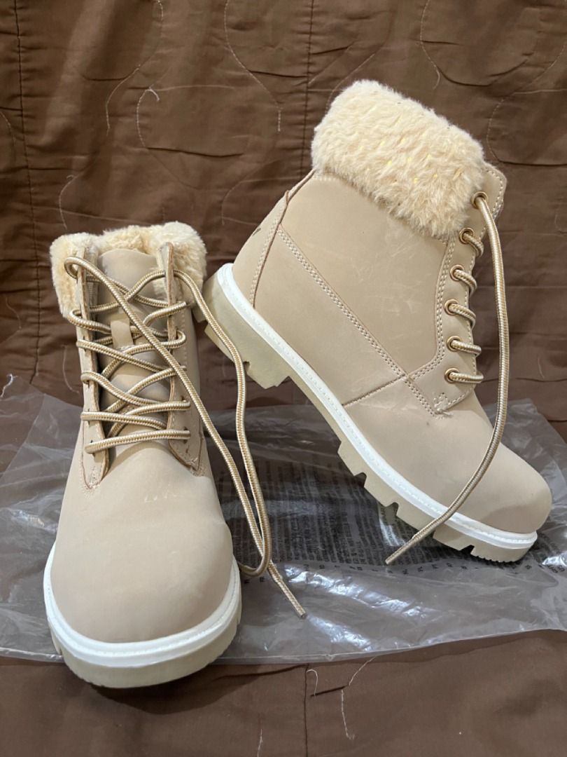Cream Ankle boots on Carousell