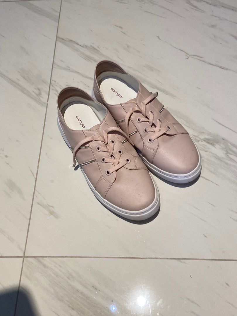 Cute pink sneakers outlet