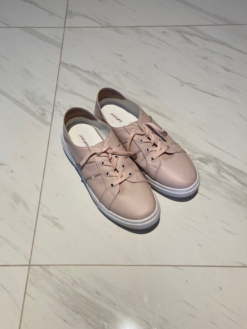 Cute pink sneakers Women s Fashion Footwear Sneakers on Carousell