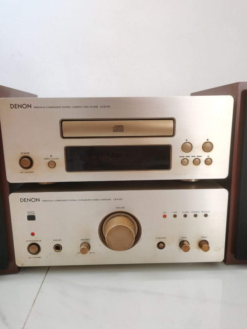 DENON MINI HIFI STEREO AMPLIFIER UPA-F07, 音響器材, Soundbar、揚聲器、藍牙喇叭、耳擴-  Carousell