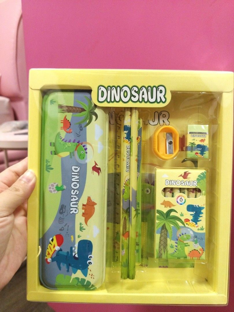 Dinosaur Stationery Set, Hobbies & Toys, Stationery & Craft, Stationery & School Supplies on