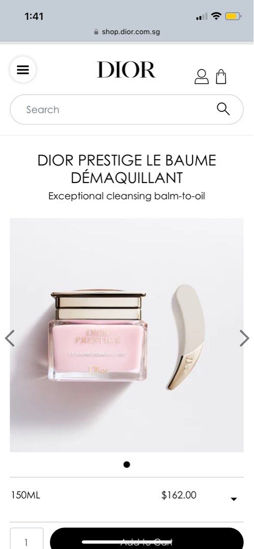 Dior Le Baume Demaquillant Cleansing Balm Beauty Personal Care Face Face Care on Carousell