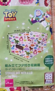 Disney toy story daiso box 收納盒