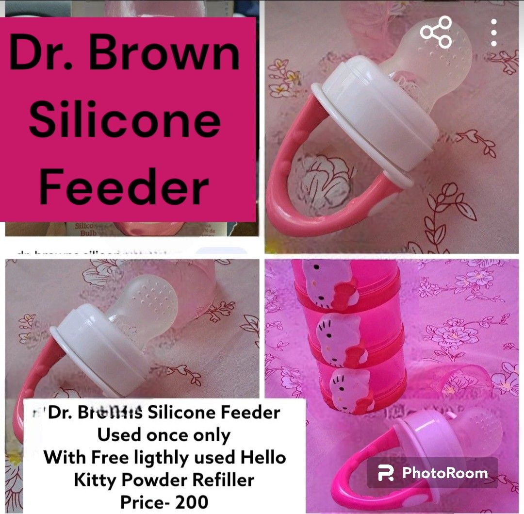 Dr. Brown Silicone Fruit Feeder (Category: Soothers & Pacifiers) located in Pasig City. Submitted by ton14 (Listing ID 1234258616, Image 1). Description: used once in very good condition with free Hello Kitty Refiller.