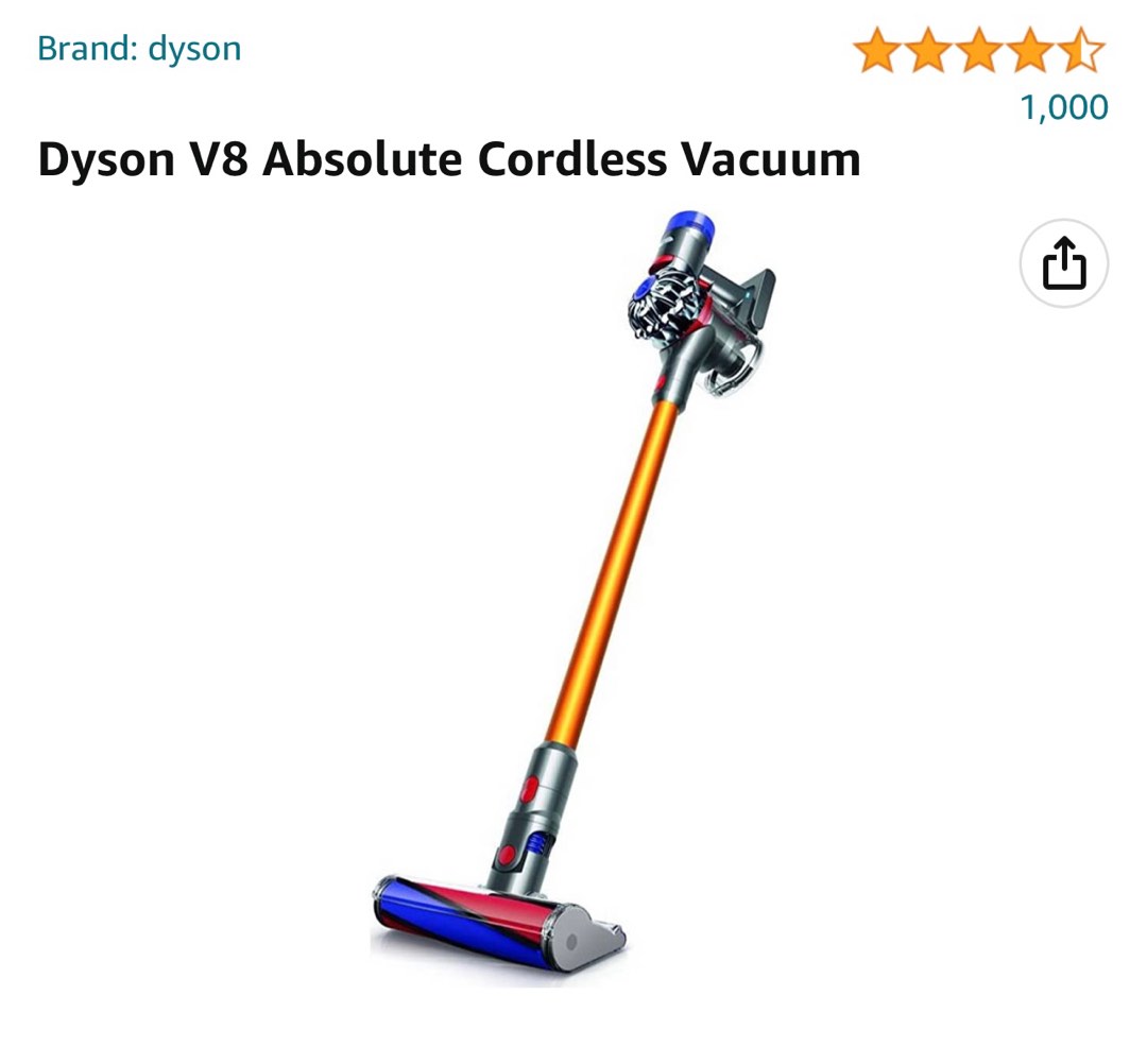 Dyson v8 absolute (brand new with warranty), TV & Home Appliances