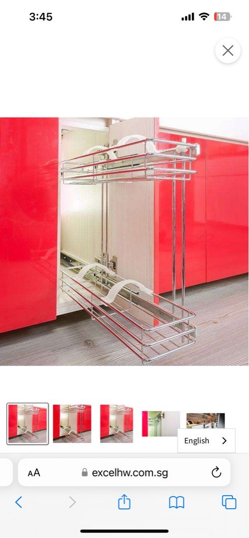 EXCEL premium 2 tier multifunction drawer basket, Furniture & Home