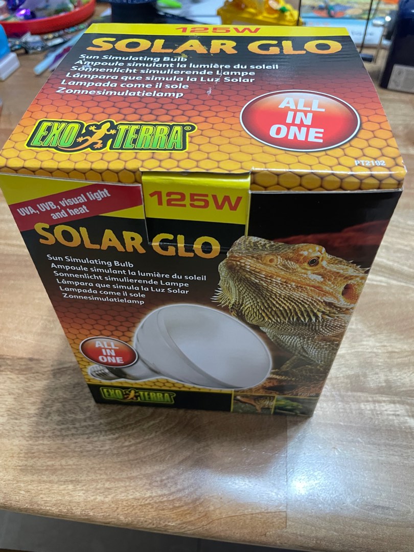 Exo Terra Solar Glo 125w and 8.5” dome socket, Pet Supplies, Homes