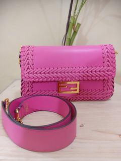 Fendi pink shoulder Sling bag