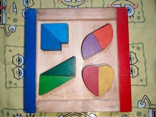 For Sale Preloved 4 Wooden Shapes For Kids interchangeable