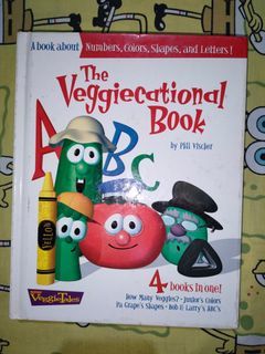 For Sale Veggietales Book for Kids 4 Stories
The Veggiecational Book;How Many Veggies;Junior's Colors;Pa Grape's Shapes;Bob and Carry's ABC's