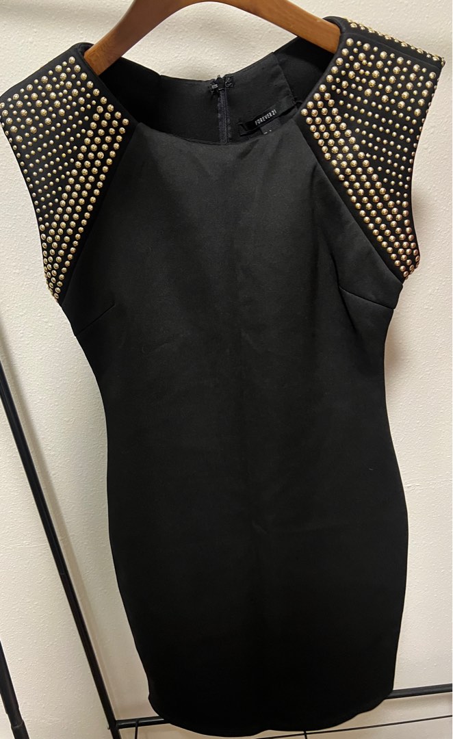 Forever 21 black best sale and gold dress