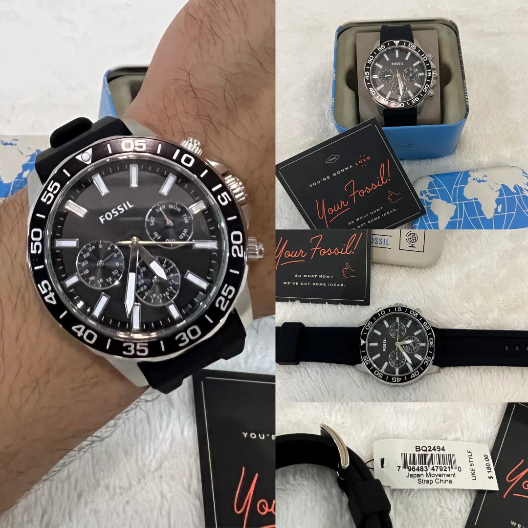 Bannon multifunction outlet black silicone watch