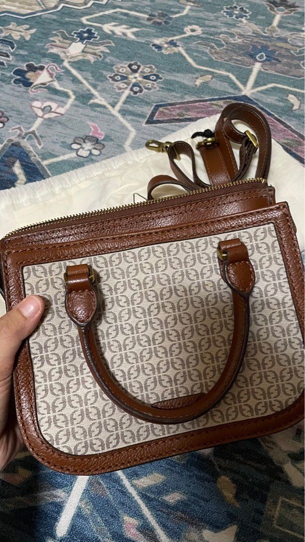ORIGINAL FOSSIL RYDER MINI SATCHEL BROWN