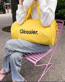 Glossier Yellow Duffle Bag