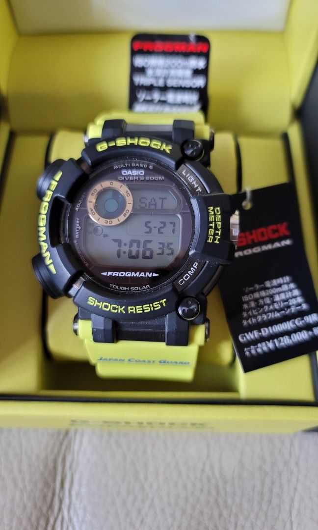 G-SHOCK Frogman GWF-D1000JCG-9JR 海上保安廳70週年記念版, 名牌 