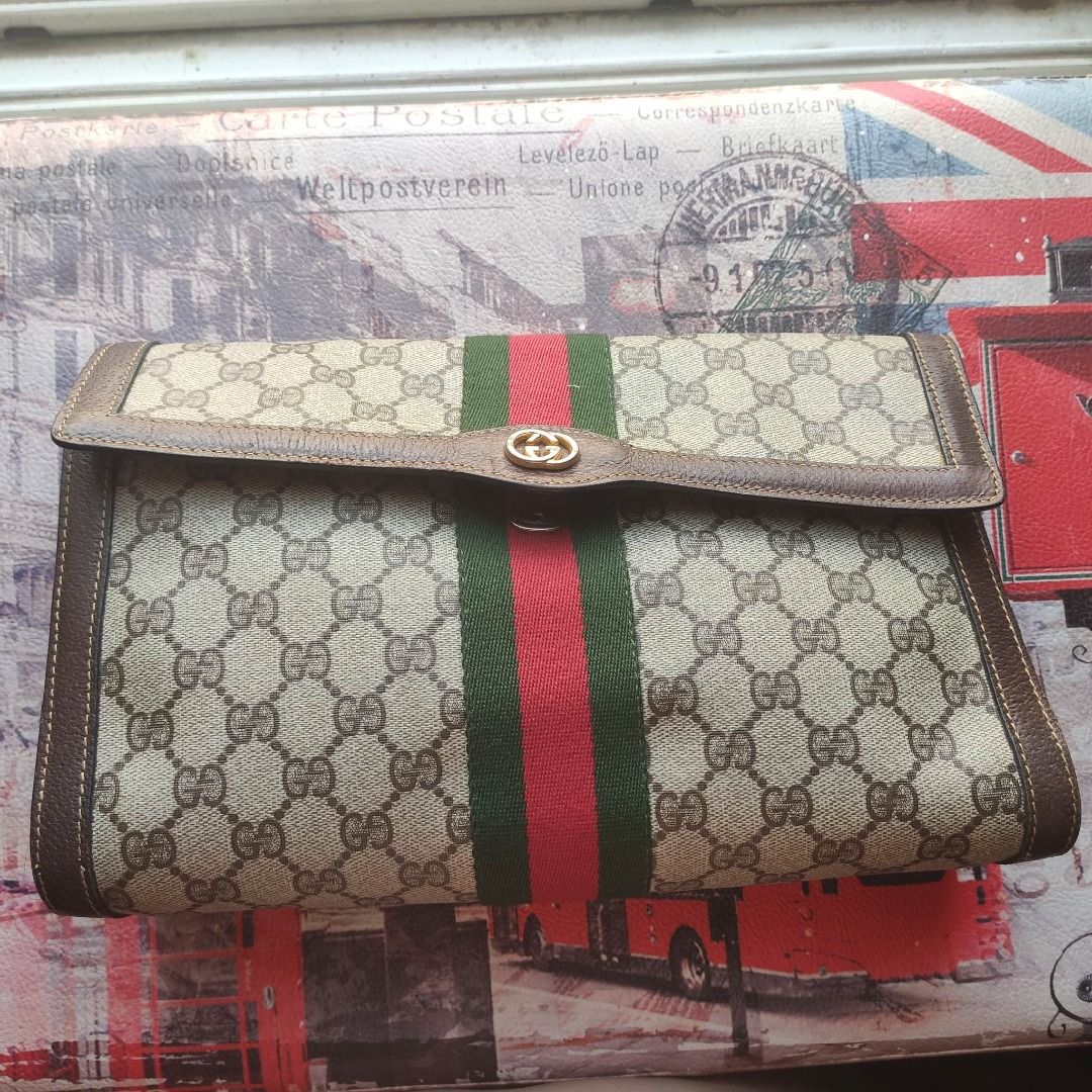 GUCCI Cherry Line Clutch, Luxury, Bags & Wallets on Carousell