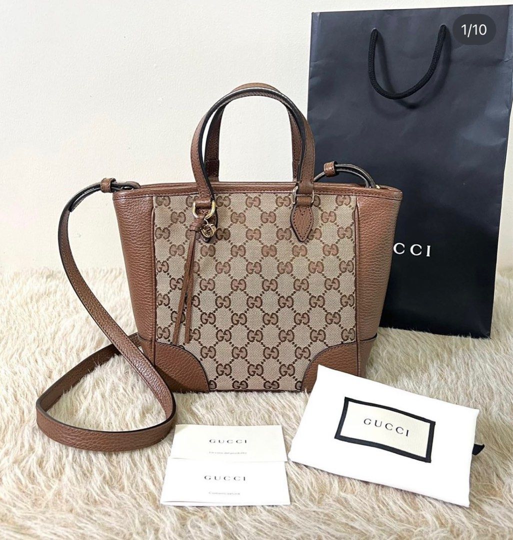 GUCCI BREE GG CANVAS TOTE BAG, Luxury, Bags & Wallets on Carousell