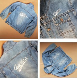 Guess Denim Jacket, In-Vogue Outerwear, Western Button Coat, Jean Jacket, Catwalk Fashion, Trendy Style, Versatile Designer Jacket, Art Décor, Yuppie Lifestyle, Vintage Apparels, Retro Clothing, Pop Culture