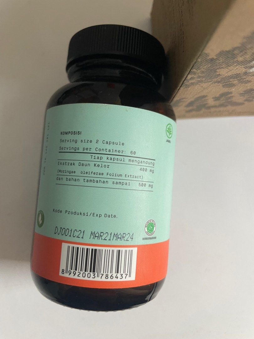 Herbana reliefsari Daun Kelor 60 kapsul herbal exp Mar 24 on Carousell