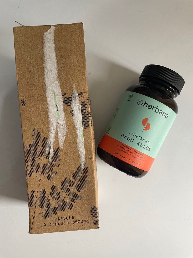 Herbana reliefsari Daun Kelor 60 kapsul herbal exp Mar 24 on Carousell