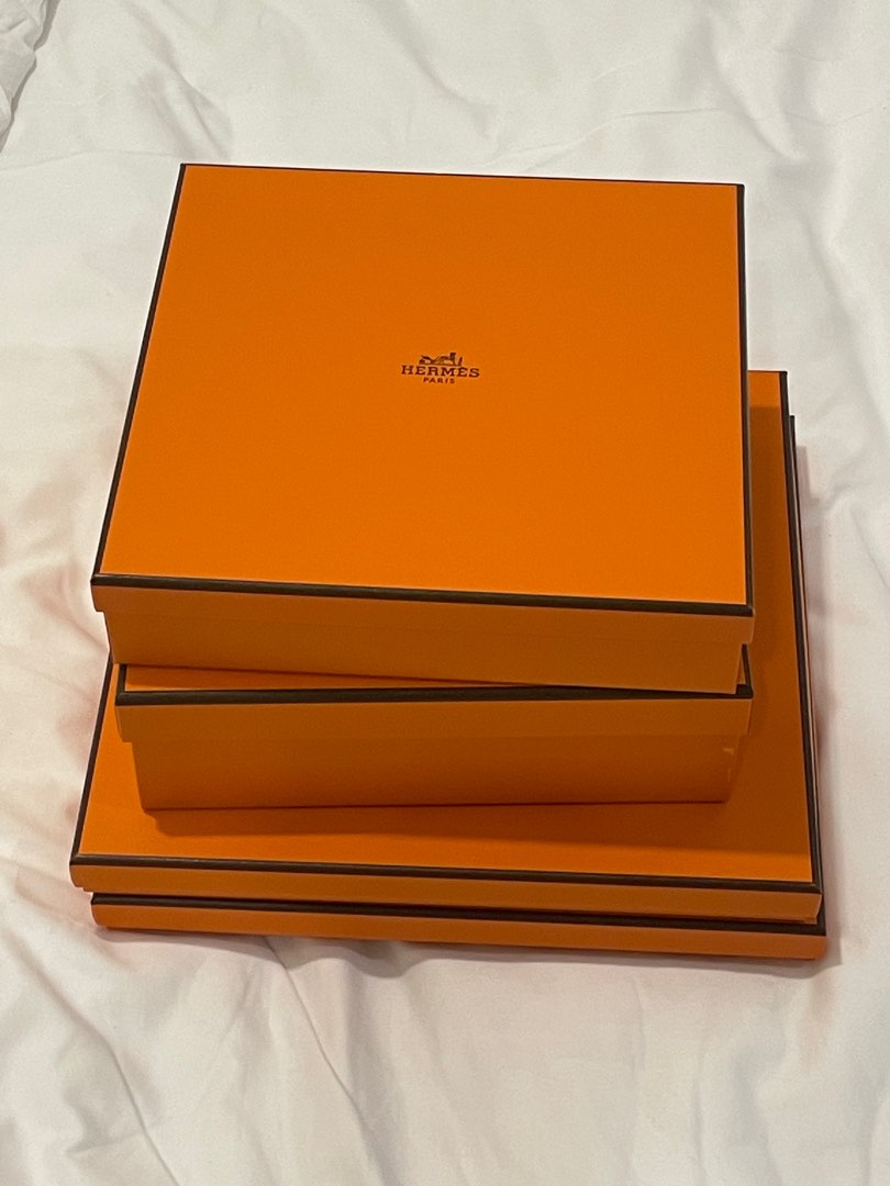 Hermes scarf boxes, Luxury, Apparel on Carousell