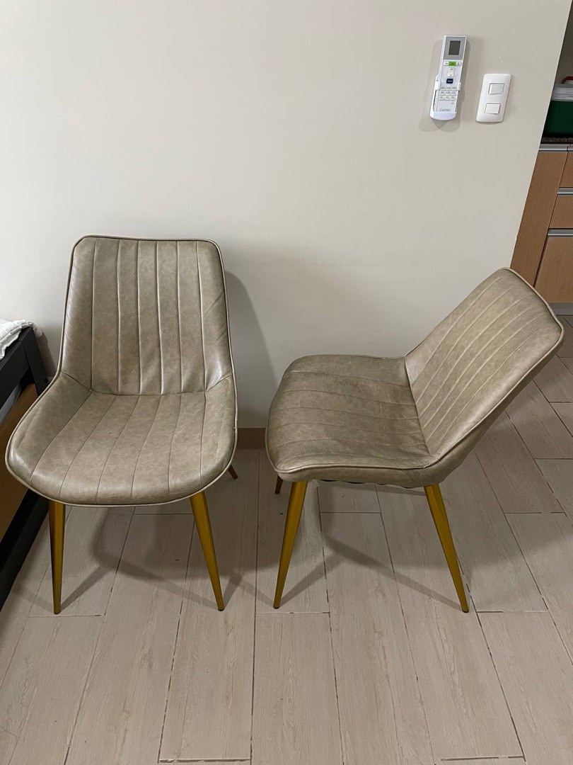 High Quality Leather Dining Chairs, Furniture & Home Living, Furniture