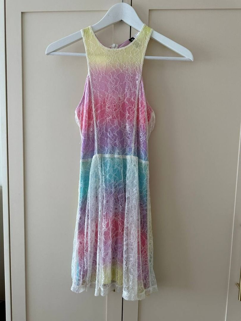 Rainbow clearance lace dress
