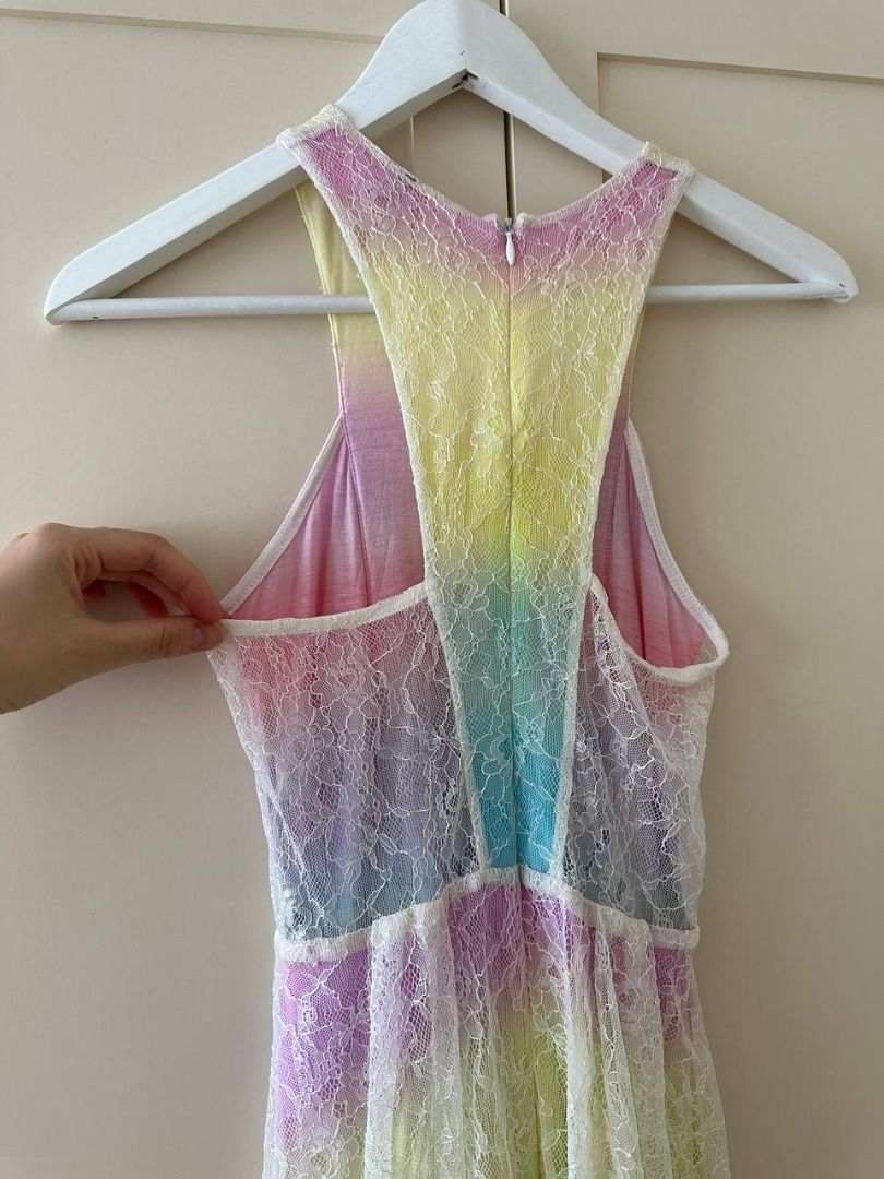 Rainbow lace dress new arrivals