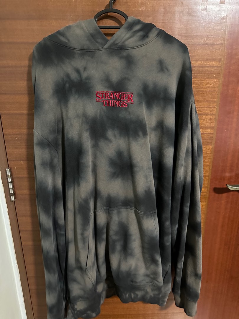 H M Stranger Things Hoodie Merchandise Limited Men s Fashion Tops Sets Hoodies on Carousell