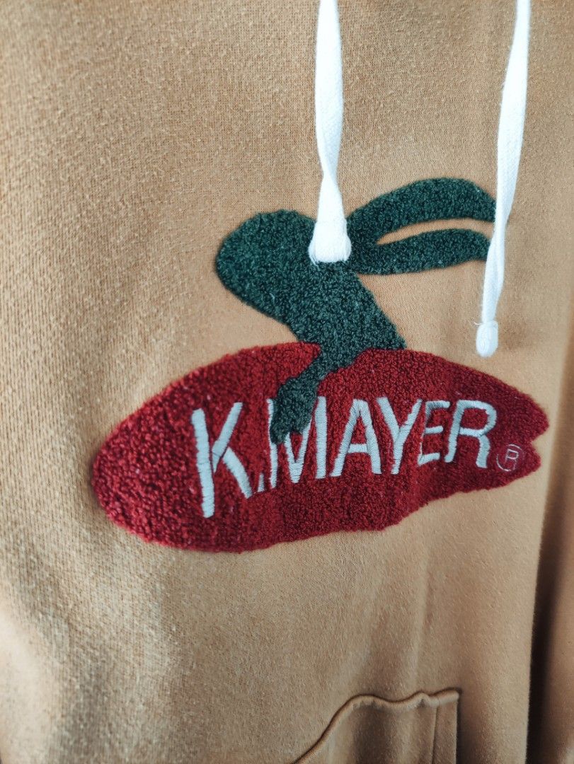 Hoodie nude/mustard, Men's Fashion, Tops & Sets, Hoodies on Carousell