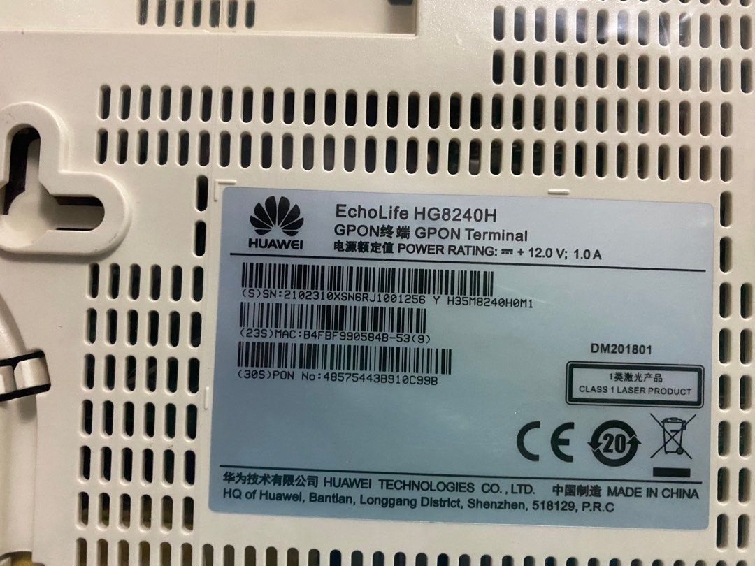 Huawei Optical Network Terminal, Computers & Tech, Parts & Accessories ...