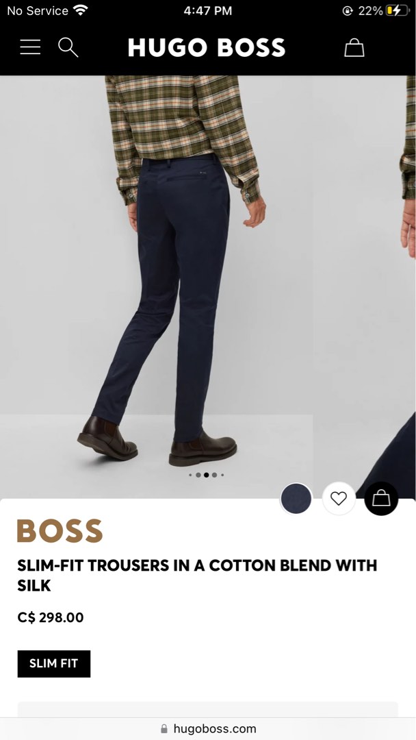 HUGOS BOSS skinny Trousers on Carousell