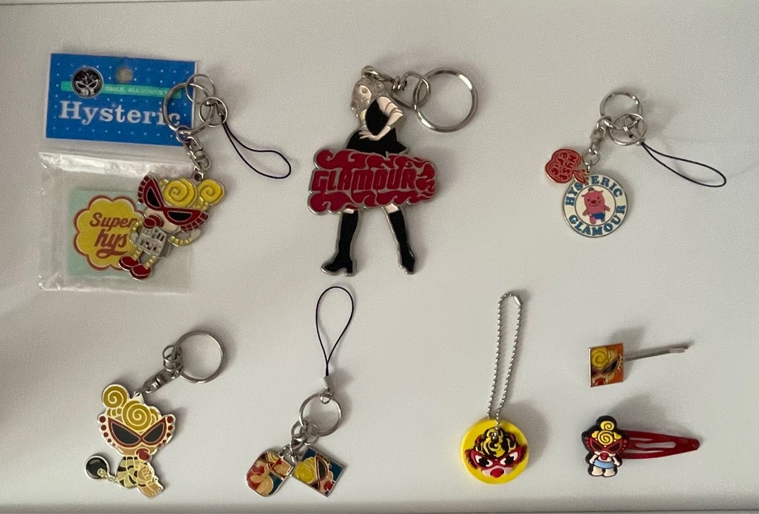 Hysteric Glamour mini keychains, 興趣及遊戲, 收藏品及紀念品