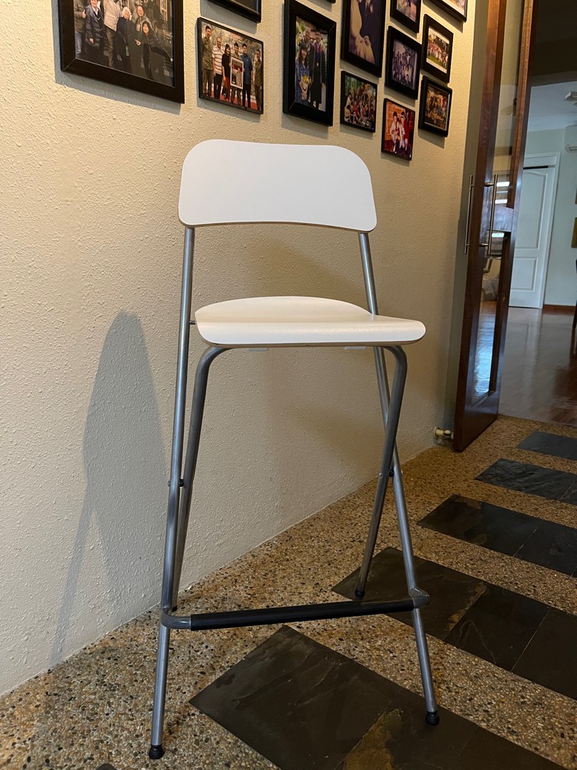IKEA Franklin Bar Stool with Back, Furniture & Home Living, Furniture