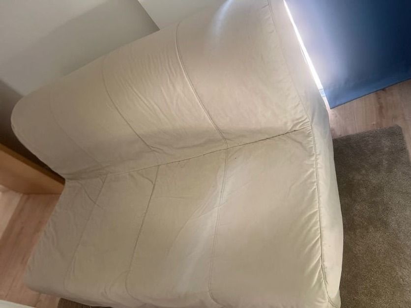 IKEA Lycksele Sofa Bed Cover (Light grey/ white), Furniture & Home