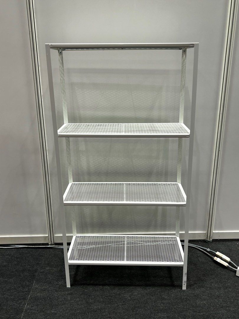 IKEA Metal Shelves White, Furniture & Home Living, Furniture, Shelves