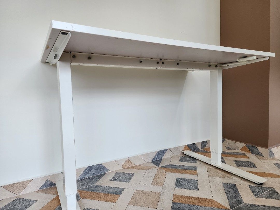 Ikea TROTTEN Sit / Stand Work Office Table or Study Desk, Furniture