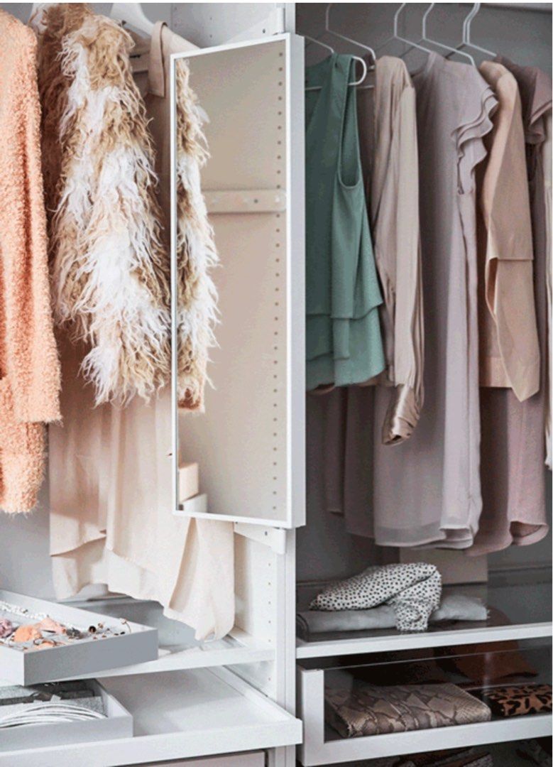 Ikea wardrobe pull out mirror (Free Delivery), Furniture & Home Living