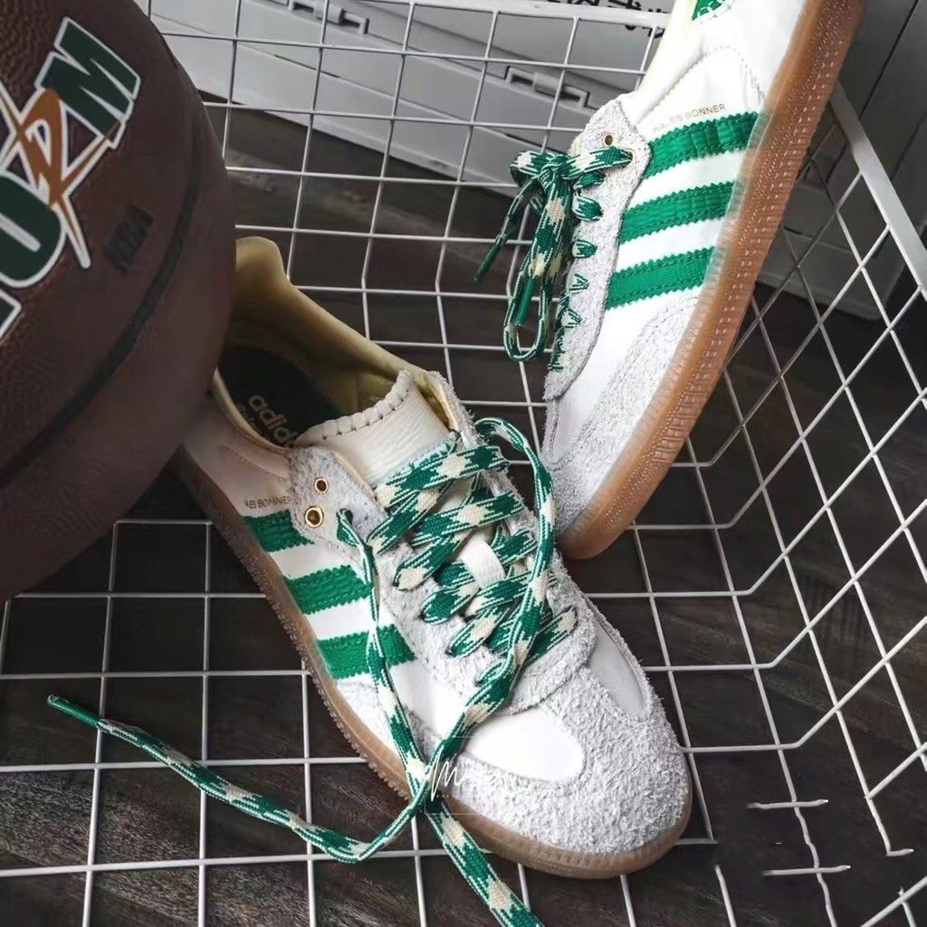 💚IN STOCK adidas Samba Wales Bonner Cream Green GY4344 EUR36.5