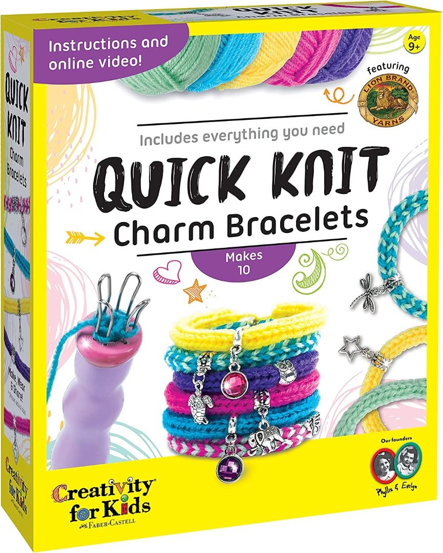 ❤IN STOCK❤ Creativity for Kids Quick Knit Charm Bracelets – Create 10 DIY  Friendship Bracelets, Kids Jewelry Making Kit, Hobbies & Toys, Stationery &  Craft, Craft Supplies & Tools on Carousell