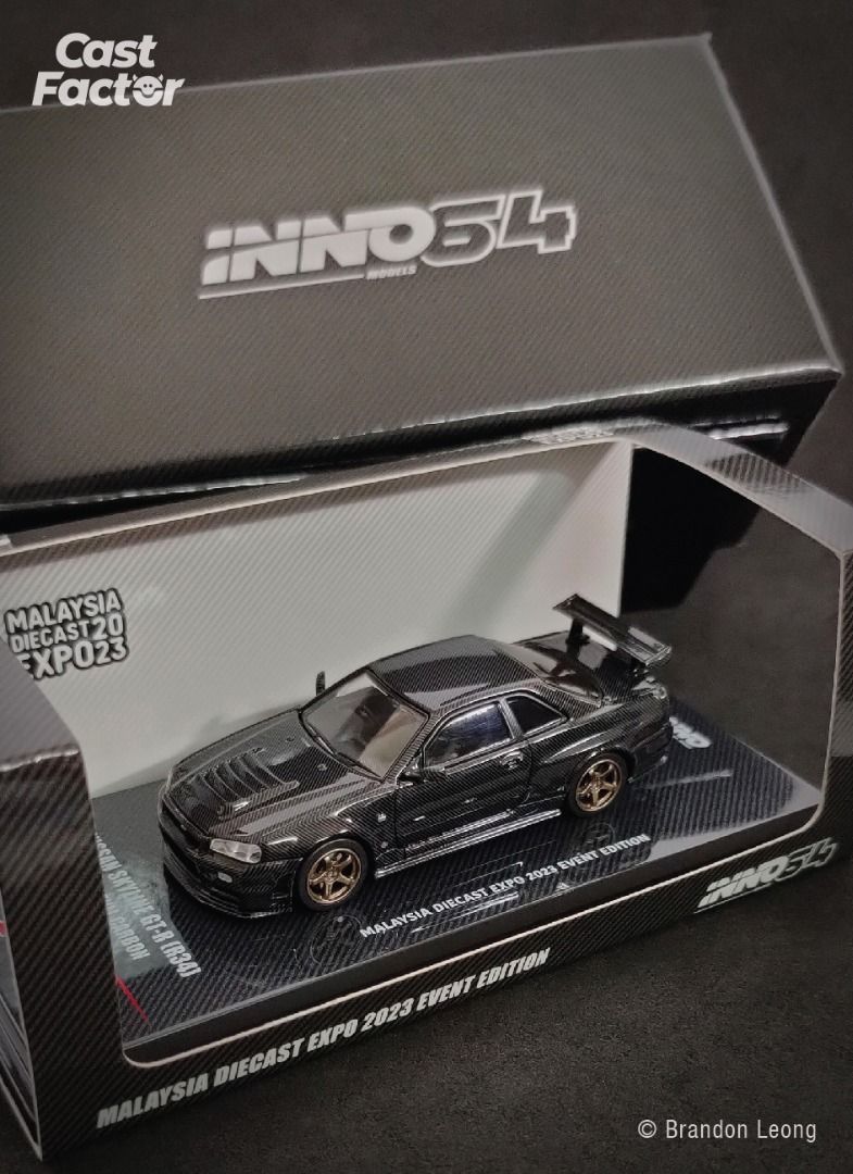 INNO 64 Nissan Skyline GTR R34 ZTune Full Carbon Malaysia Diecast