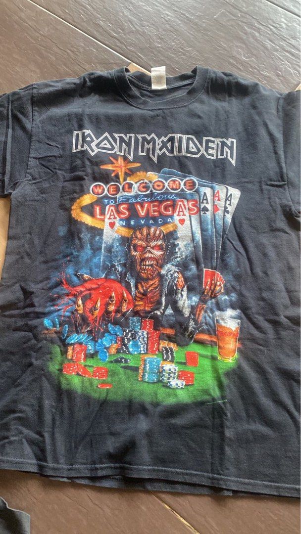 IRON MAIDEN LAS VEGAS, Men's Fashion, Tops & Sets, Tshirts & Polo