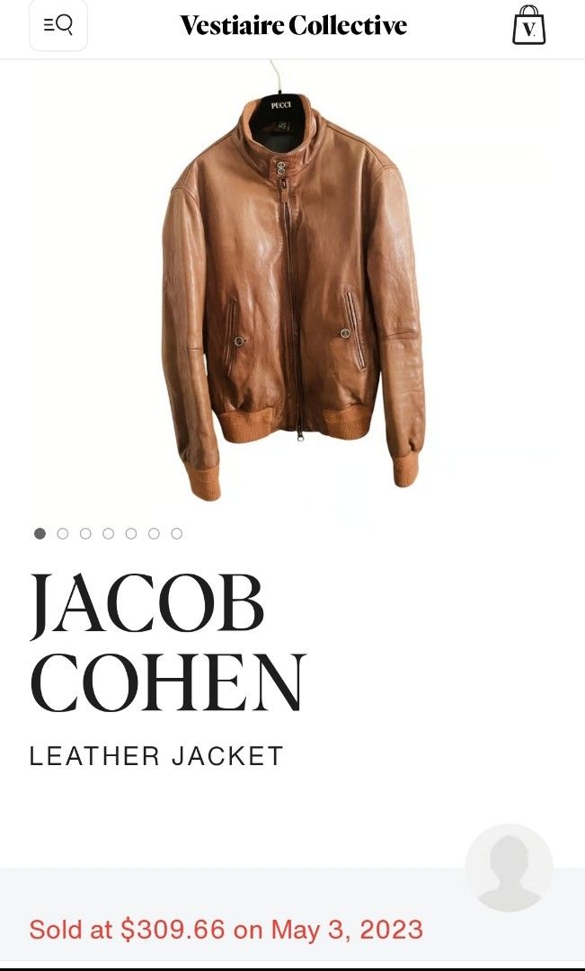 Jacob cohen sales leather jacket