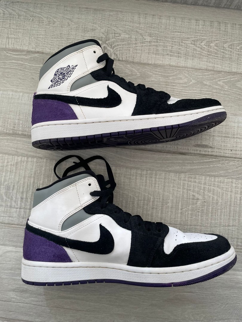 Jordan 1 Mid SE Court Purple Men #39 s Fashion Footwear Sneakers on