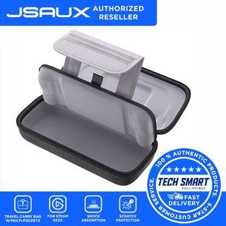 JSAUX Carrying Case Compatible with Steam Deck, Protective Hard Shell Carry Case Built-in Charger & Docking Station Storage(Upgrade), Portable Travel Case for Steam Deck Console & Accessories - BG0106